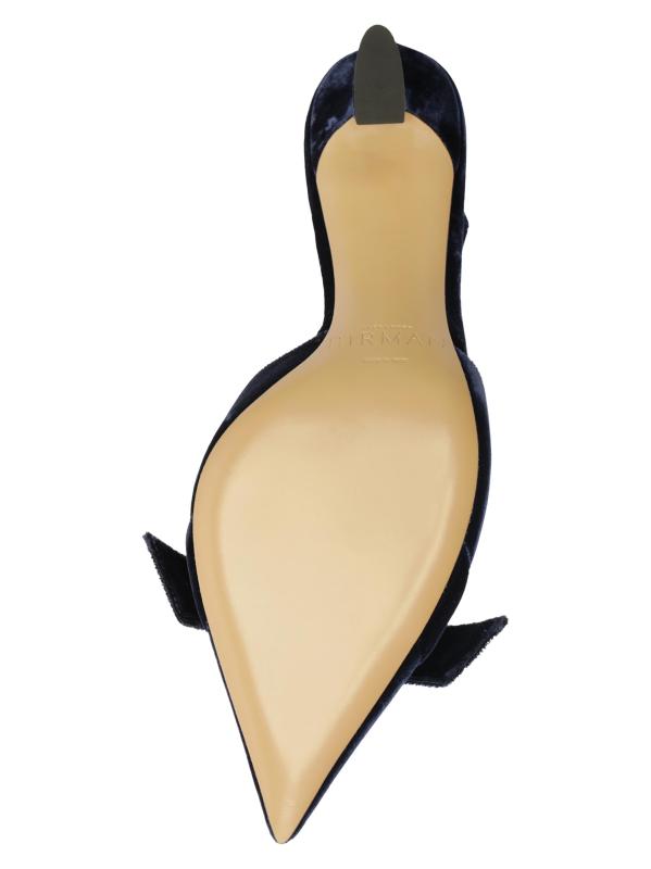 #10: حذاء سلينج باك مخملي مقاس 60 مم من كلاريتا بيل - بلو نوت