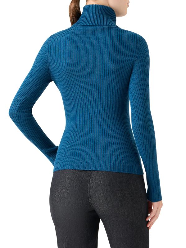 #4: سترة نصف سحّاب محبوكة من صوف ميرينو - بط نهري صغير