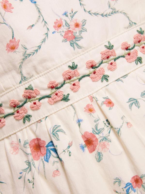 #6: فستان متوسط الطول بنقشة الزهور من كونسويلو موسكيتا - متعدد الألوان