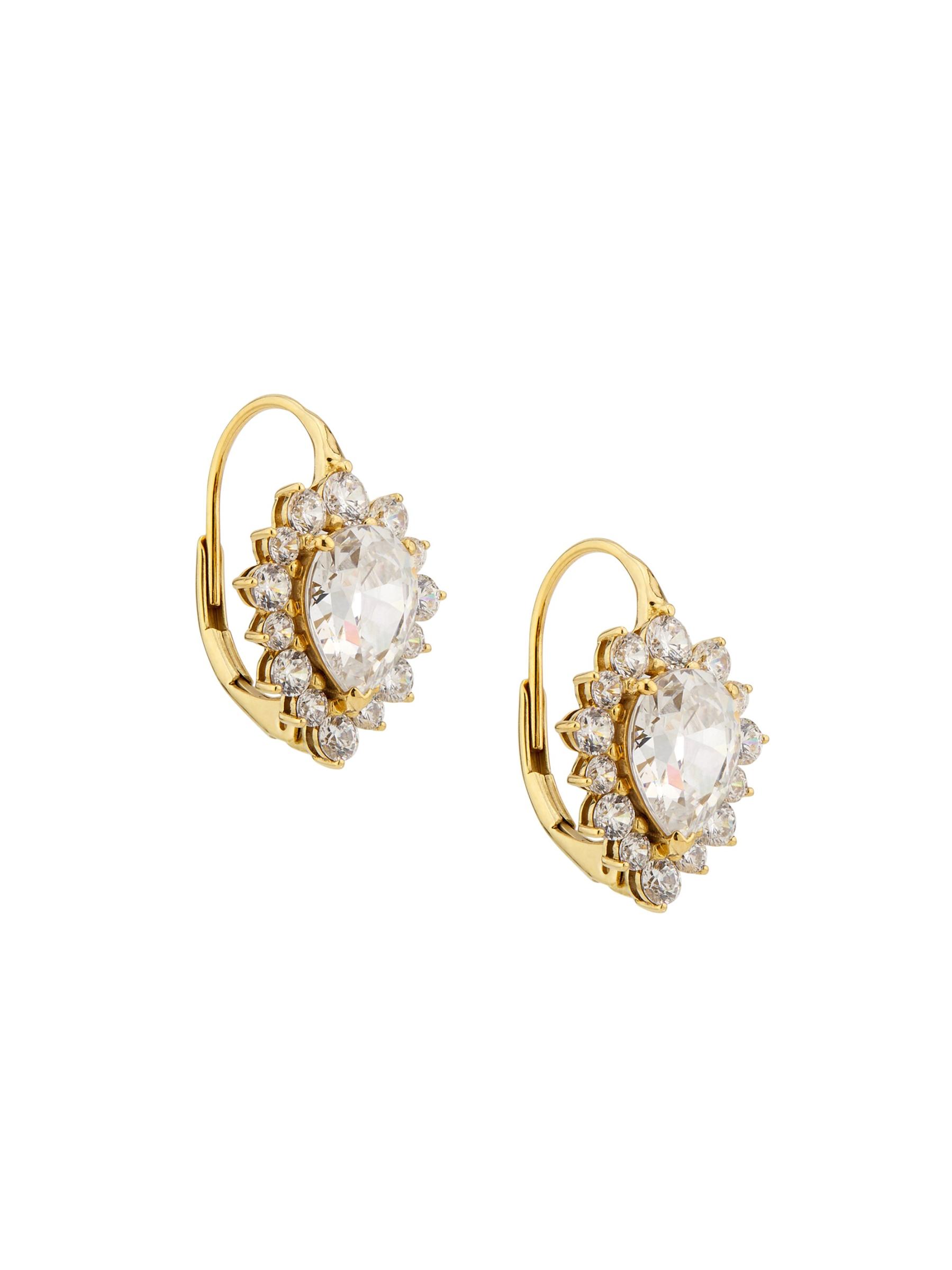 Anne  キュービックジルコニア ドロップ ピアス イヤリング キュービックジルコニア ブライダルイヤリング＆ピアス［Jewel