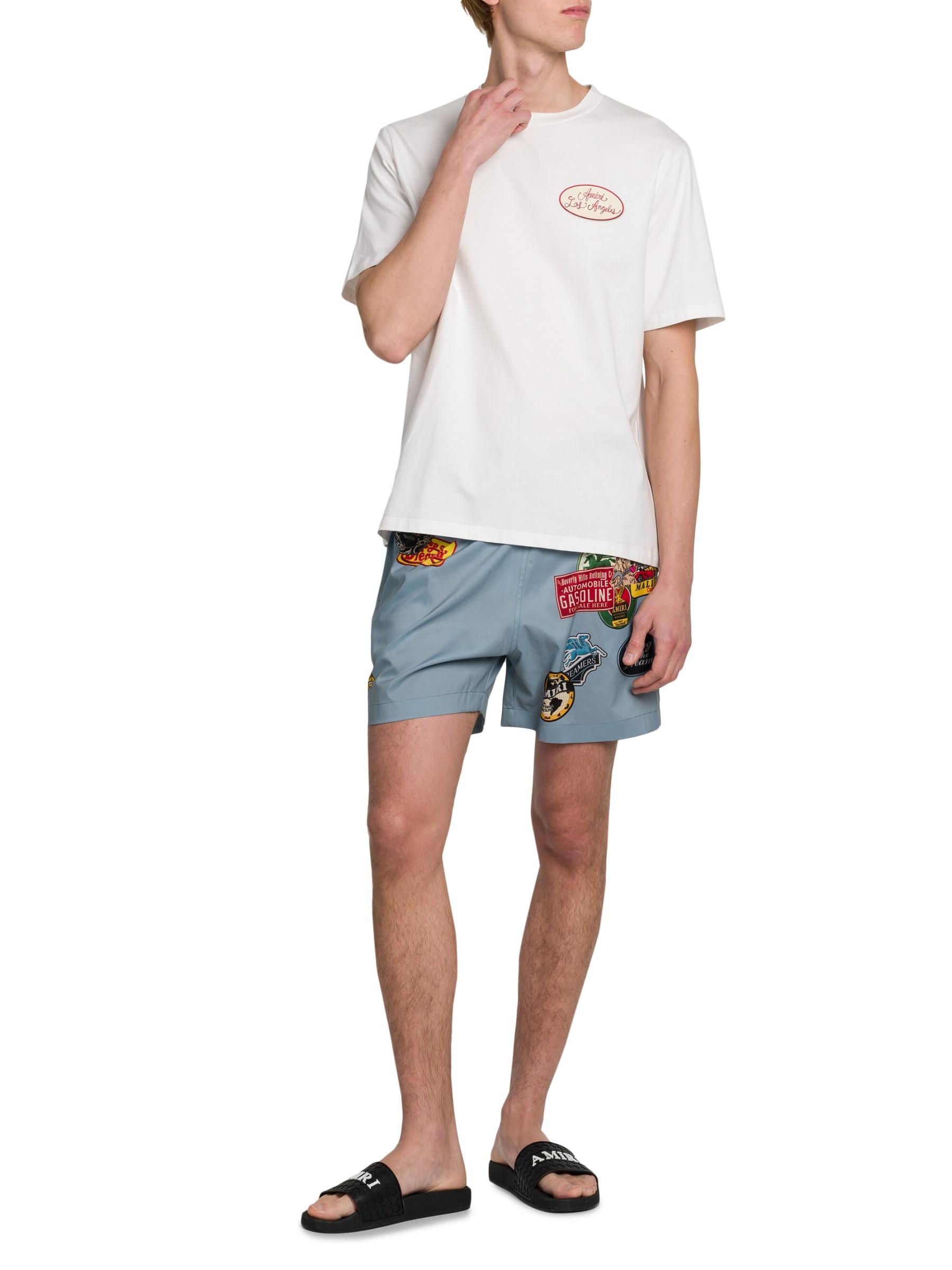 AMIRI Station Patch ロゴ コットン Tシャツ 人気 Amiri Men's Station Patch Graphic T-Shirt | Neiman Marcus