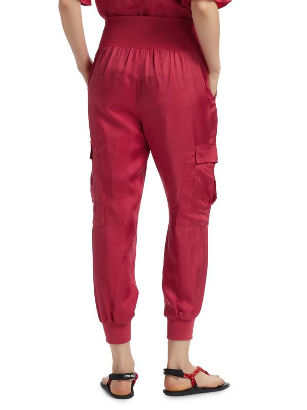 #4: بنطال جايلز تويل للشحن - القرمزي الوردي