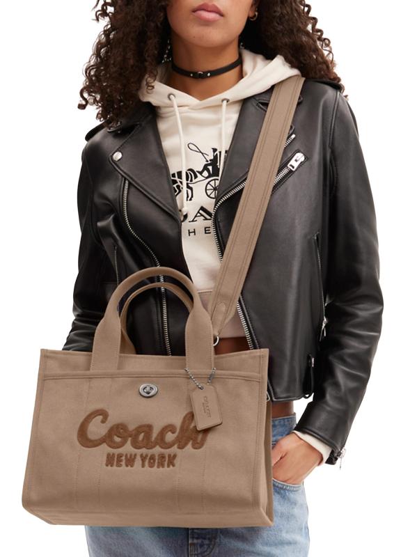 Shop COACH Cargo Canvas Leather Tote Bag Saks Fifth Avenue