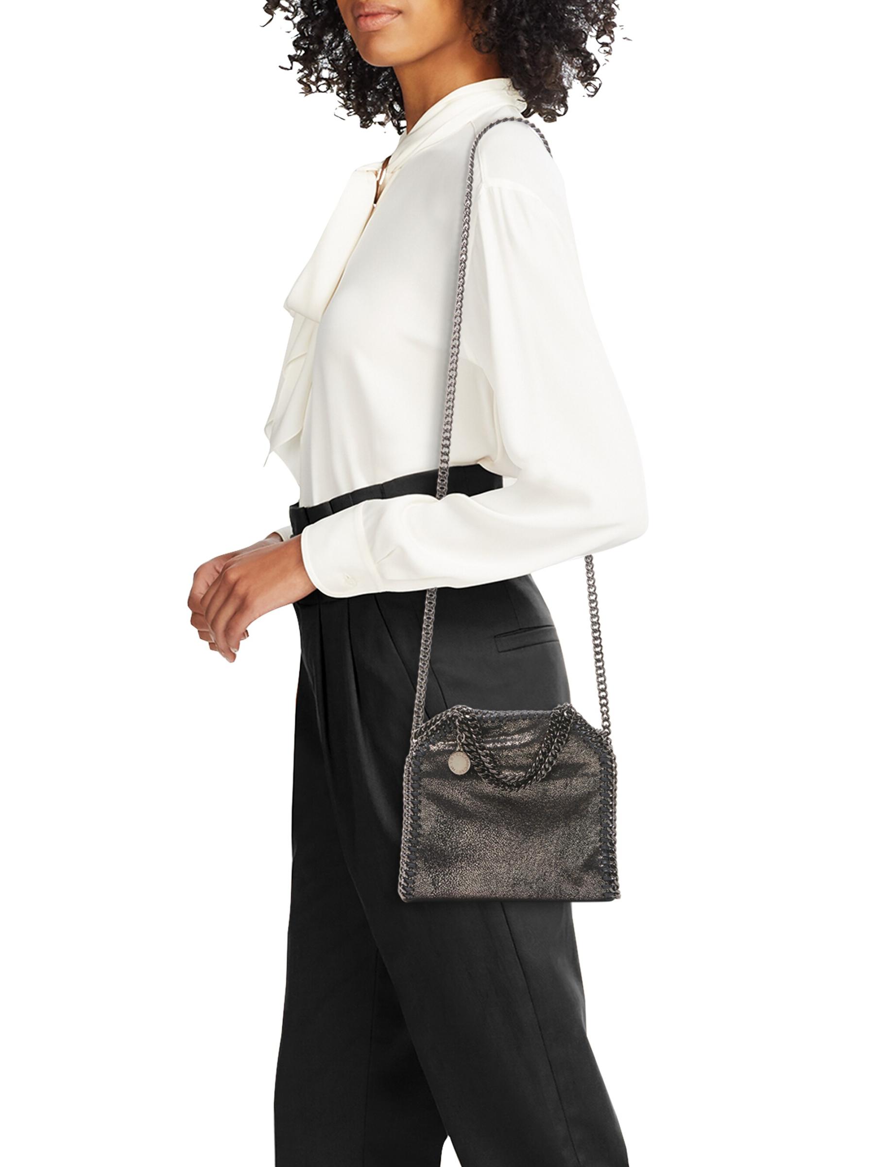 Shop Stella McCartney - Tiny Shiny Dotted Crossbody Bag
