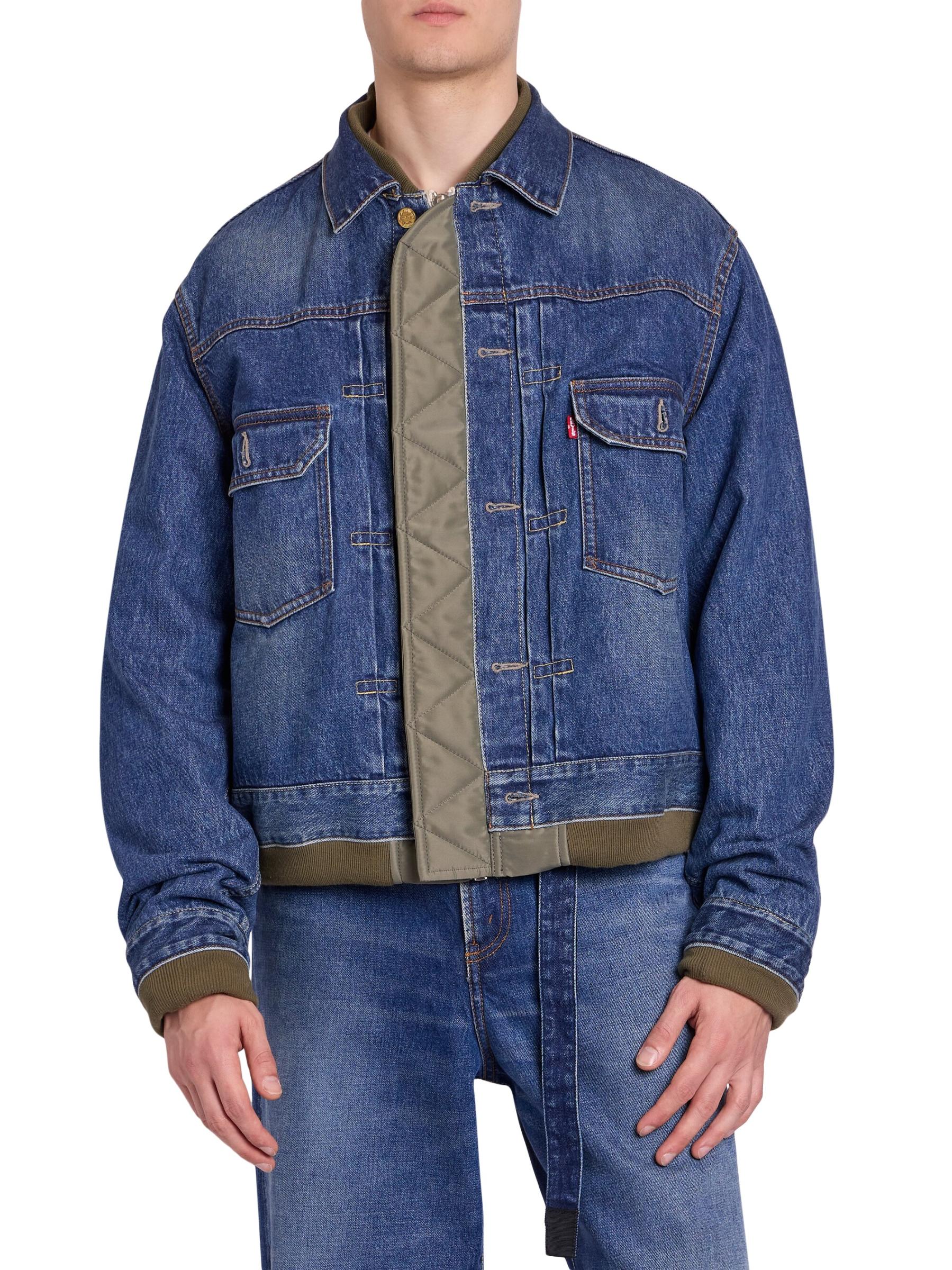 Levi's® x sacai Men's Denim x Nylon Twill Reversible Blouson