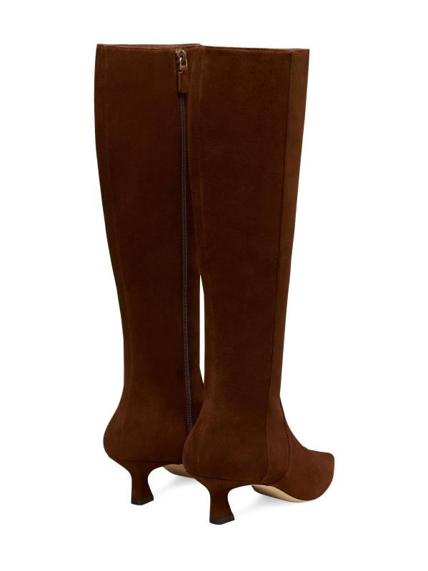 #3: حذاء فيني 50 ملم من الجلد المدبوغ - قهوة عميقة