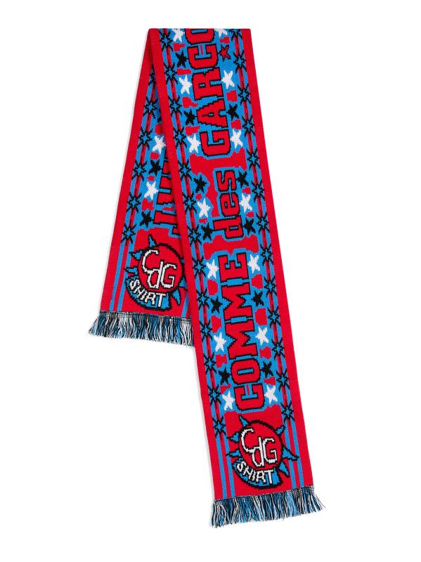 وشاح CDG على شكل قميص محبوك من الجاكار