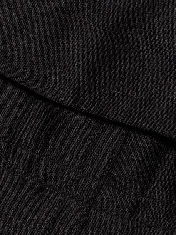 #6: فستان متوسط الطول من استيفانيا شانتونغ سيلك فيت آند فلير - أسود