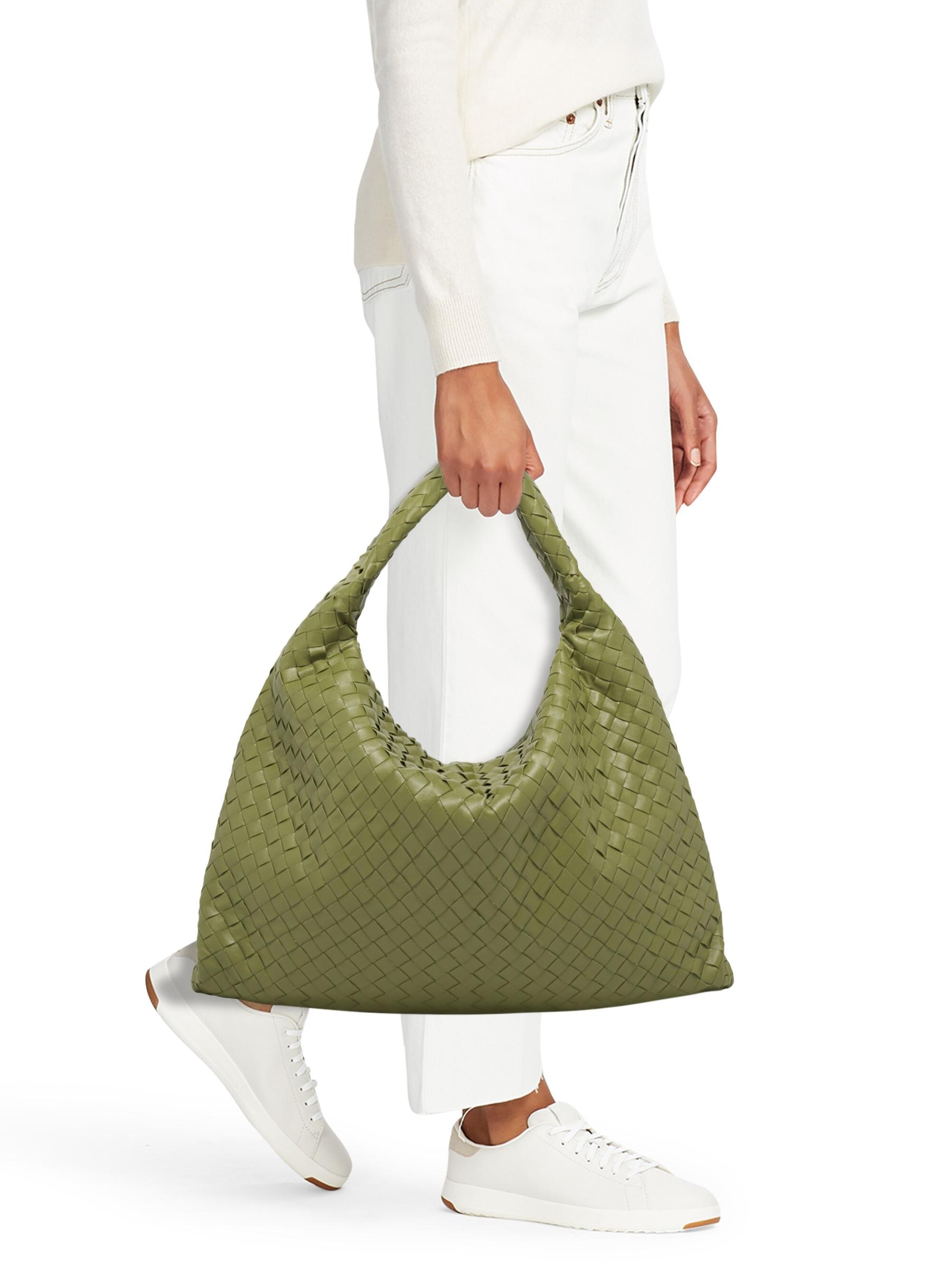 Bottega Veneta - ラージ・ホップ・レザー・ホーボーバッグ を