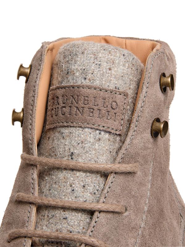 #5: أحذية من جلد الغزال - رمادي بني