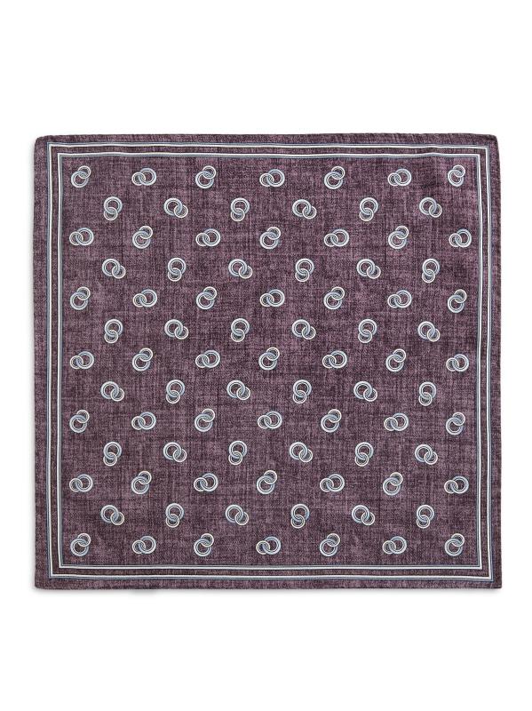 #2: خاتم مربع بجيب حريري - أرجواني