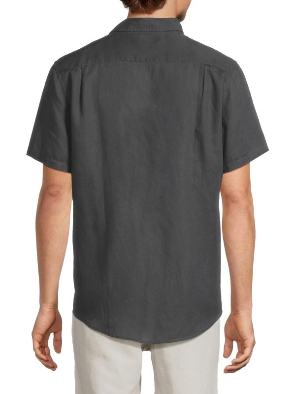 #4: قميص جاك إير من الكتان بأكمام قصيرة - غونميتال