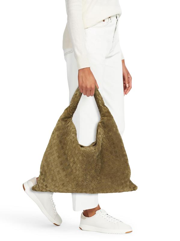 #2: حقيبة هوبو من الجلد المدبوغ بتصميم هوب كبير - MUD BRASS