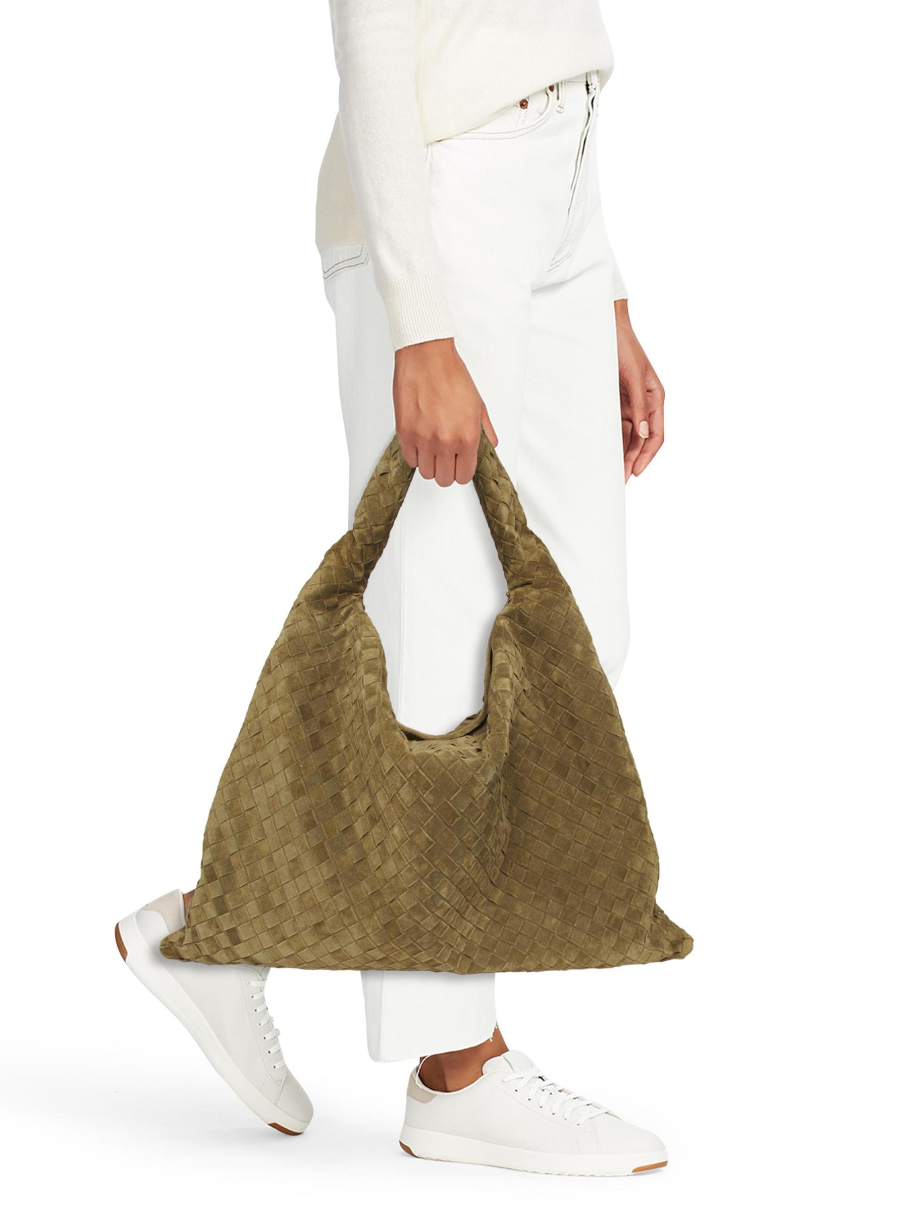 Bottega Veneta - ラージ ホップ イントレチャート スエード ホーボー