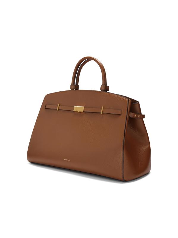 DEMELLIER】パリ スムースレザー トップハンドルバッグ The