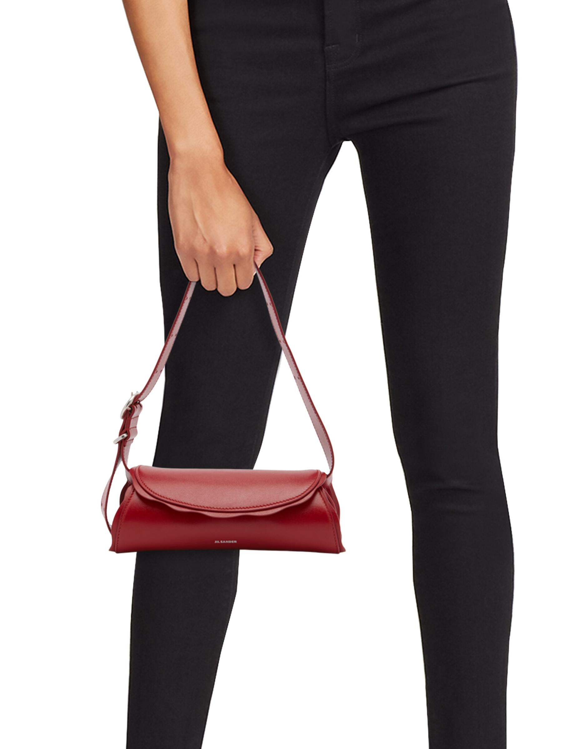 Jil Sander Small Cannolo レザーショルダーバッグ JIL SANDER ジルサンダー ショルダーバッグ CANNOLO SM