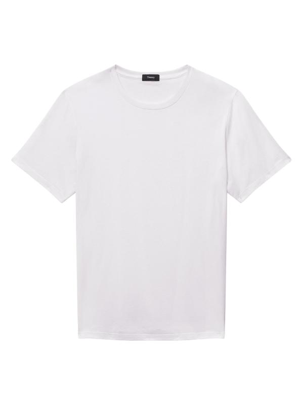 #1: تي شيرت قطني دقيق - أبيض