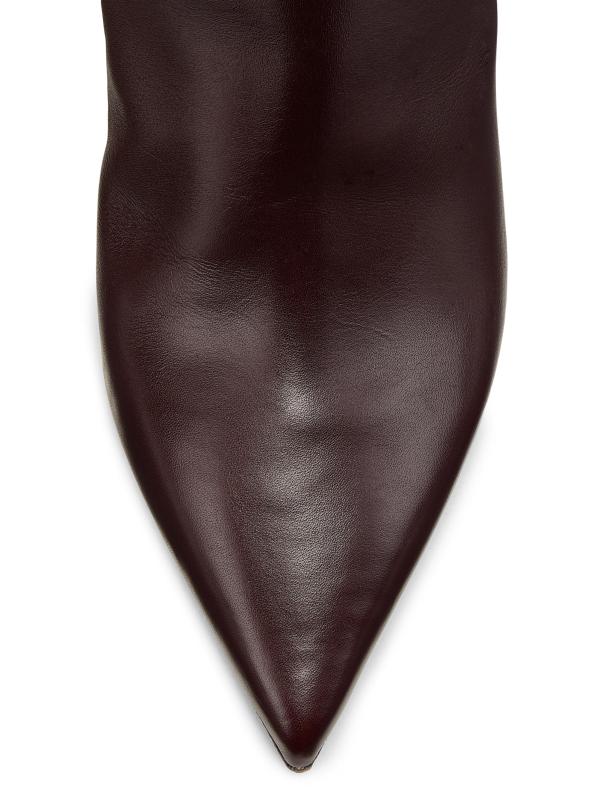 #4: أحذية الركبة الجلدية Chloe 60 مم - ورنيش الكرز