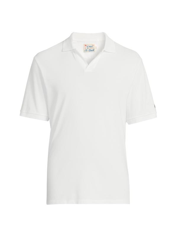 Charles Stretch-Cotton Polo Shirt