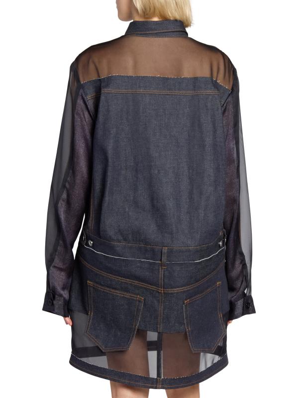 大人気【sacai】サカイ デニム ミックス ドレス 大人気【sacai】サカイ デニム ミックス ドレス