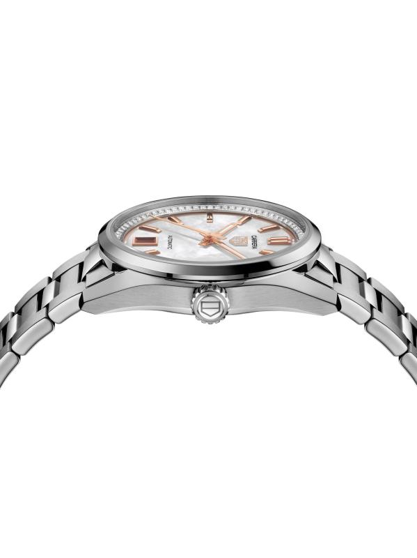 #4: ساعة كاريرا من الفولاذ المقاوم للصدأ وعرق اللؤلؤ وبسوار ألماس عيار 0.28 TCW/36 مم - أم اللؤلؤ