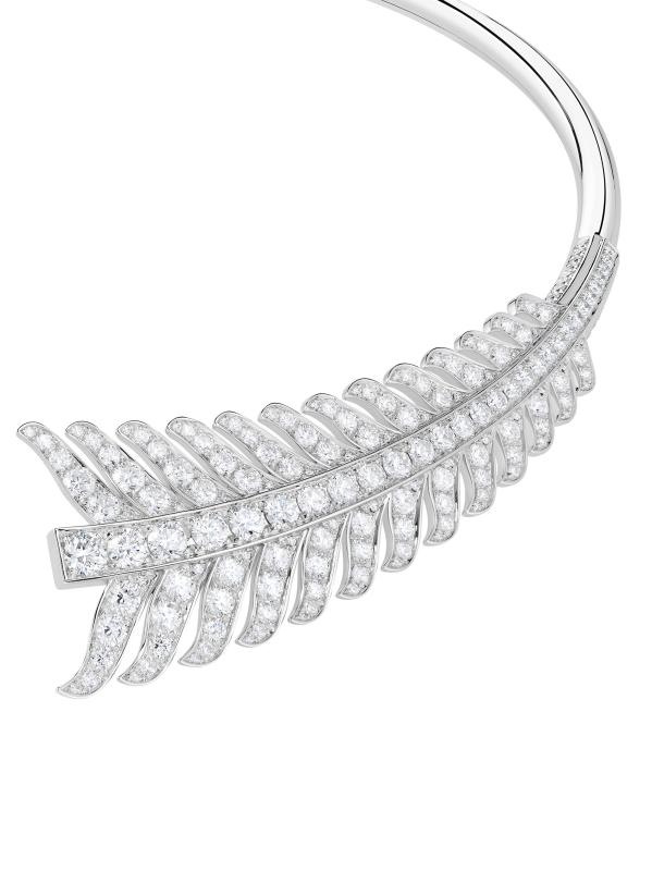 #3: قلادة Flèche من الذهب الأبيض عيار 18 قيراطًا و8.21 TCW من الماس - أبيض + ذهبي