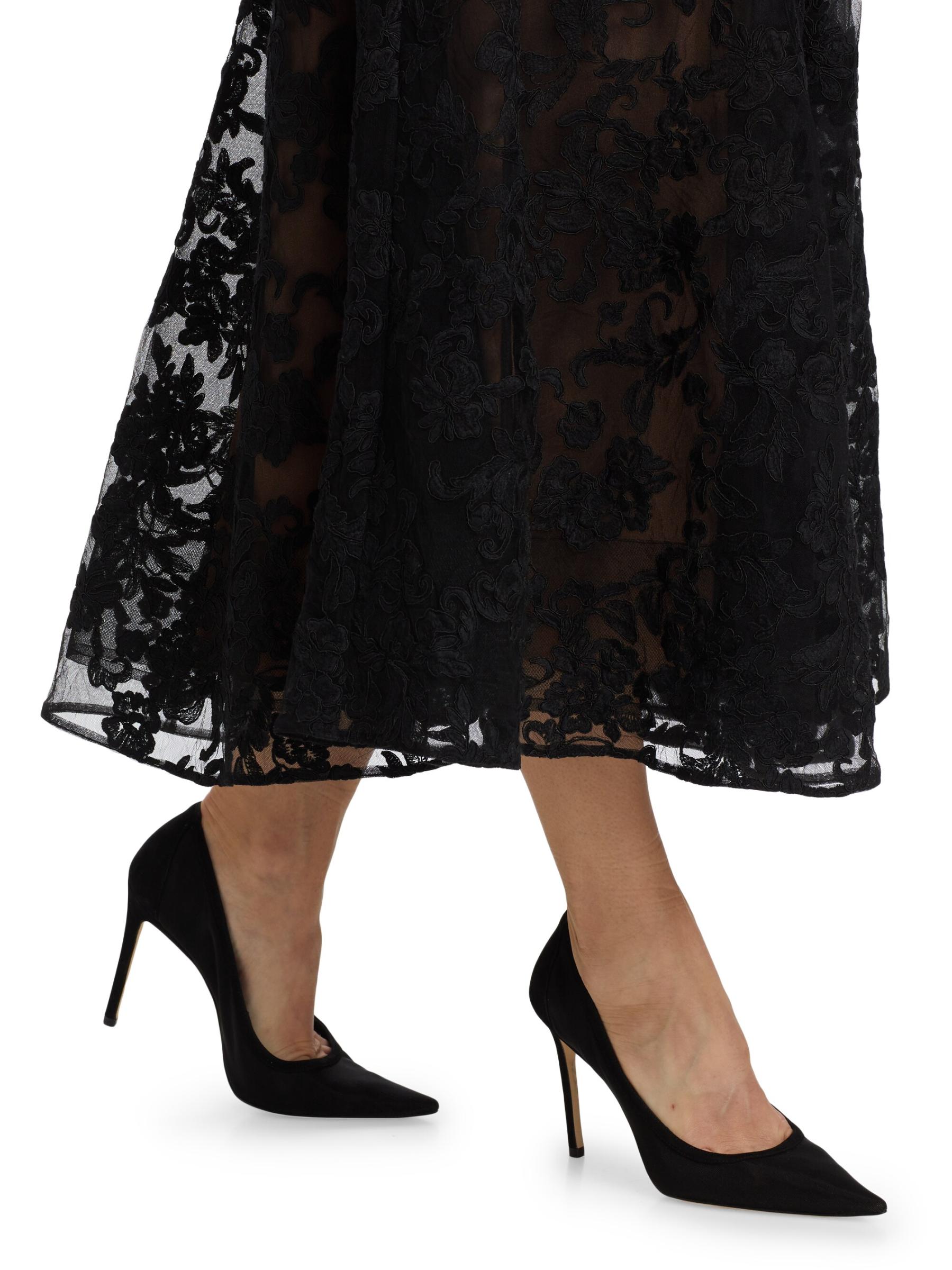 (US発)Marchesa Notte ストラップレスマキシドレス Marchesa Notte - レースストラップレスコルセットマキシドレス