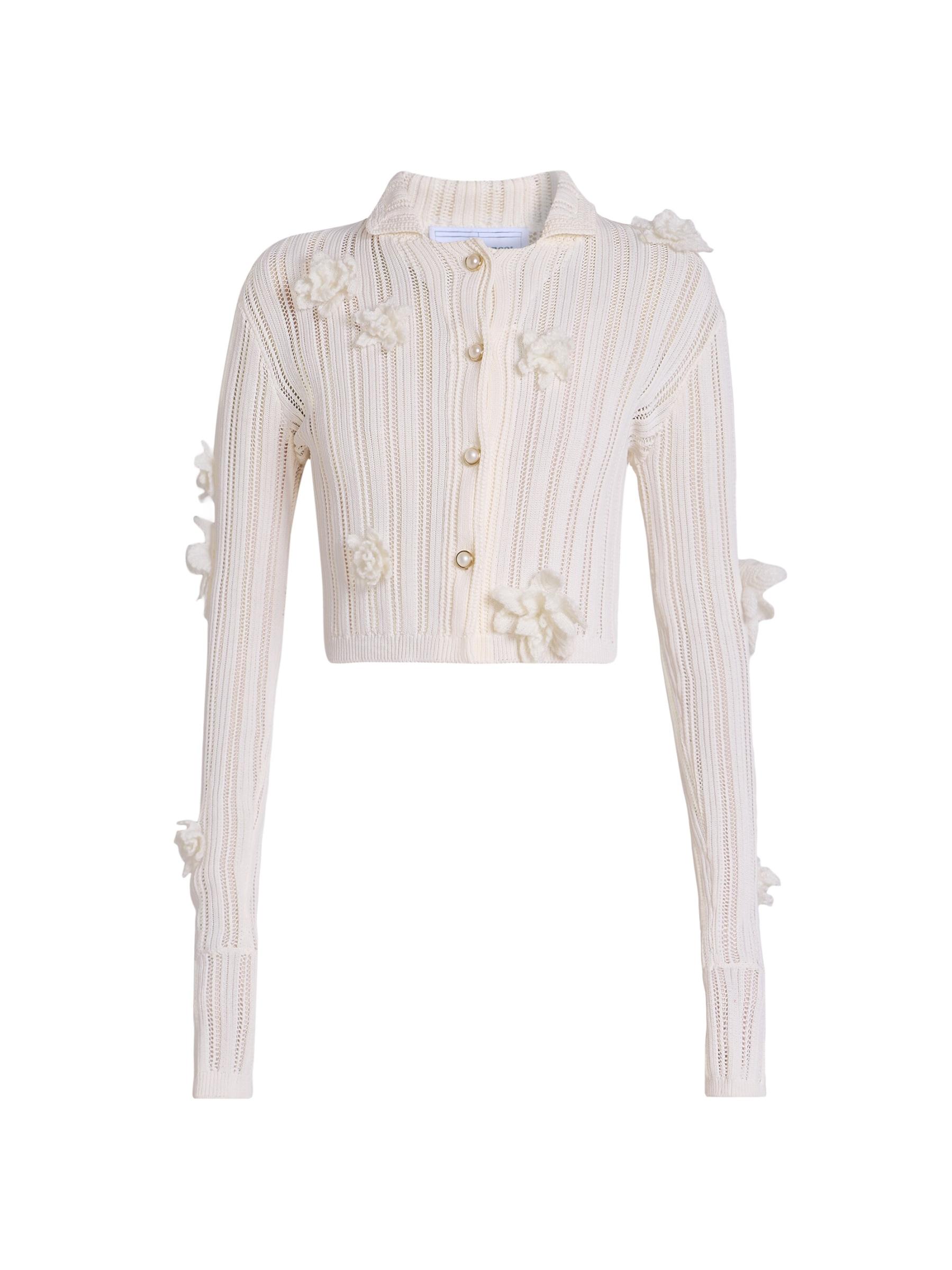 【美品】　flower lace cardigan Floral Lace Cardigan - Montana Dress Co