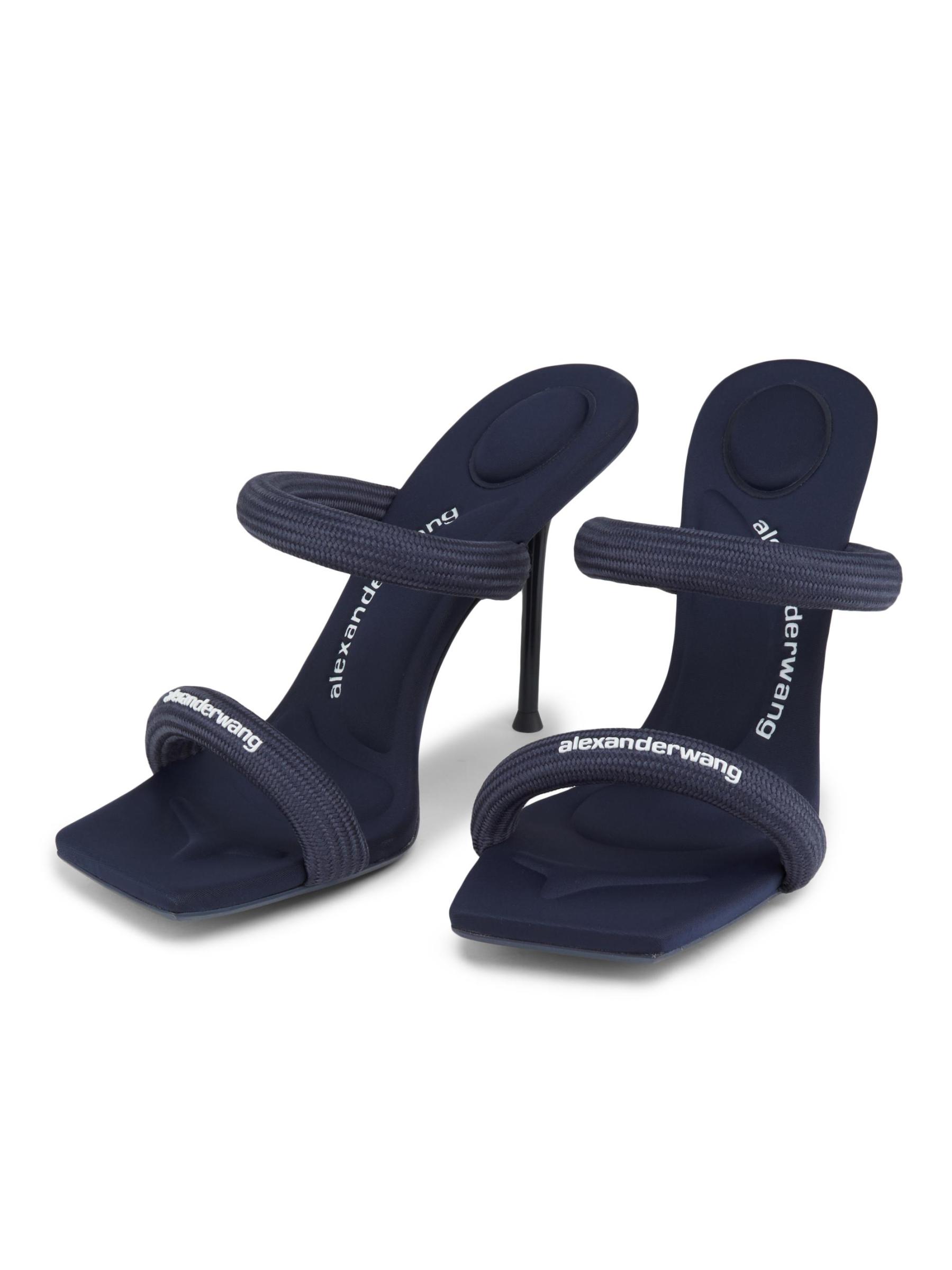 Shop Alexander Wang - Julie Tubular Logo Sandals | Saks Fifth