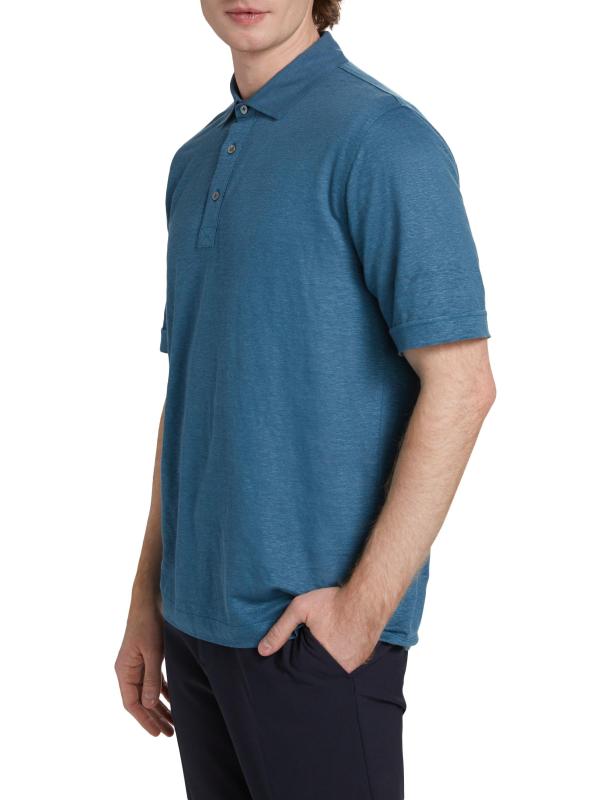 #3: قميص بولو من الكتان - بط نهري صغير