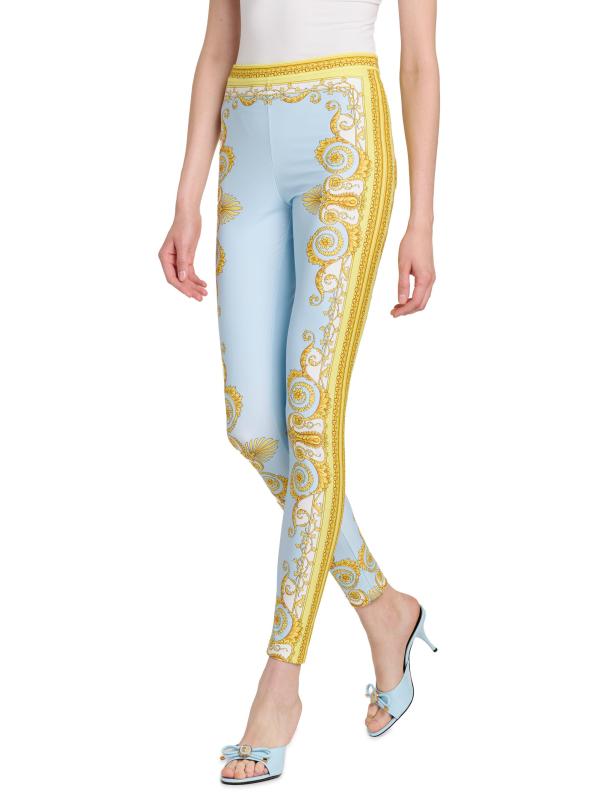 #3: بنطال باروكو فولارد - أزرق باستيل أصفر باهت