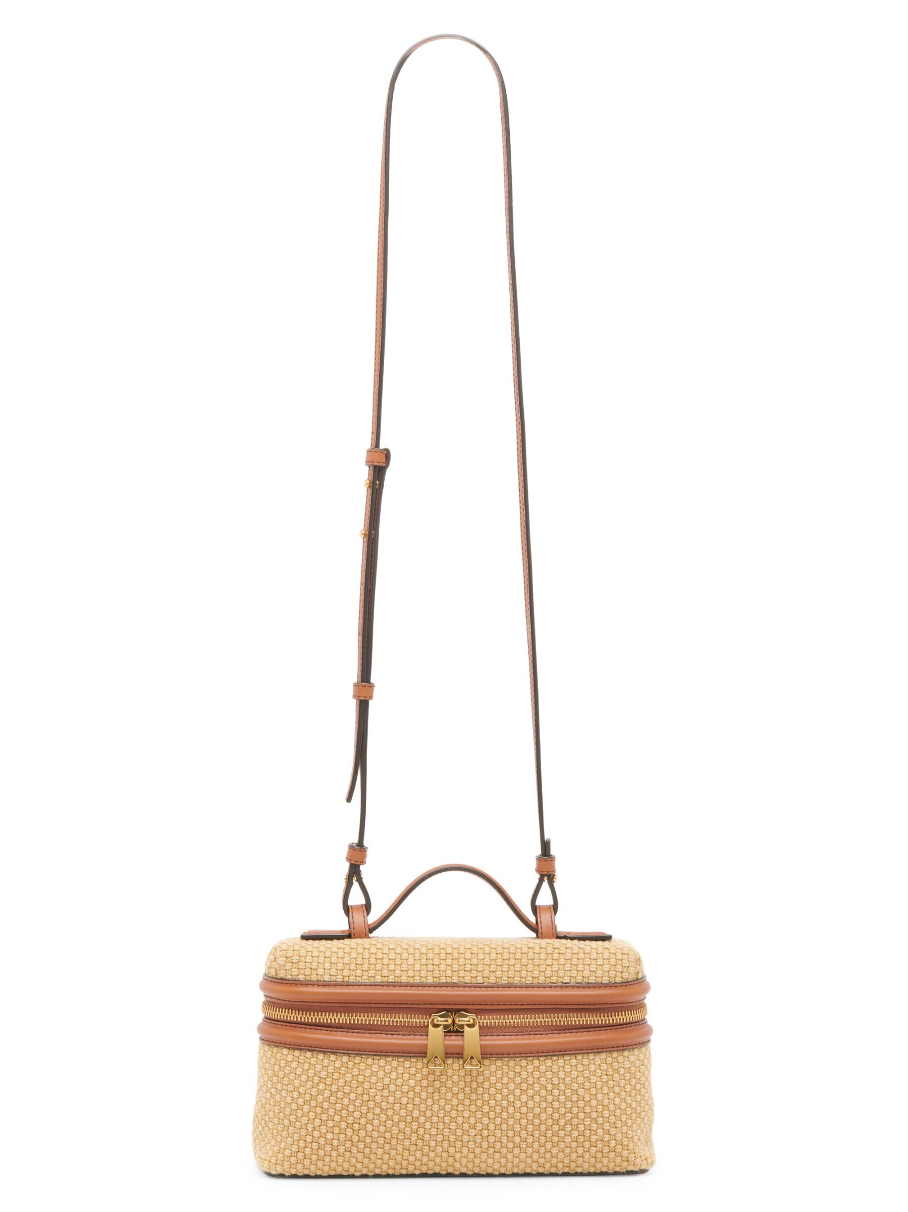 【関税込み】Bottega Veneta ベージュ Bang Bang バッグ Shop Bottega Veneta - Bang Bang Jute & Leather Vanity Bag