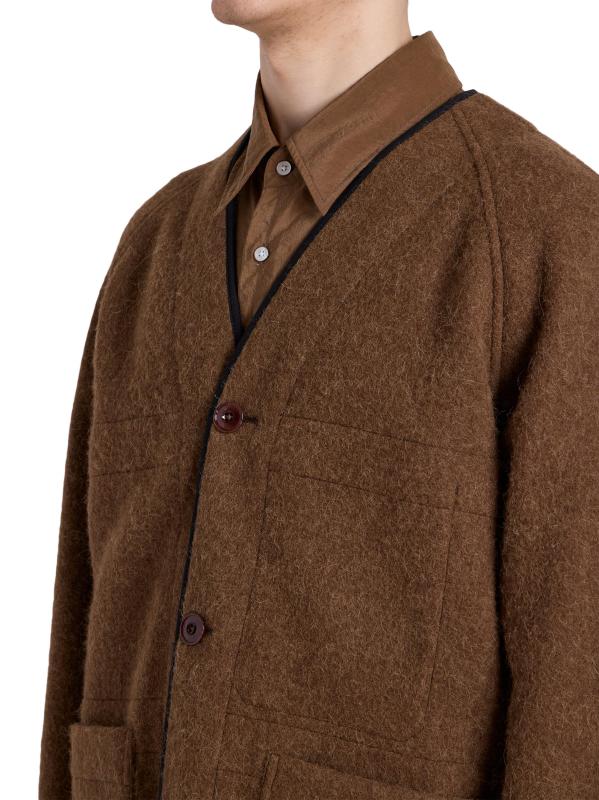 lemaire アルパカカーディガン LEMAIRE ルメール ZIPPED CARDIGAN スタンドカラー ジップカーディガン