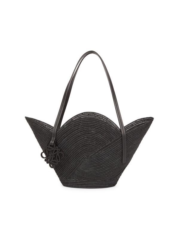 【ロエベ】× Paula's Ibiza Petal スモール ショルダーバッグ Shop Loewe - LOEWE x Paula's Ibiza Petal Raffia Basket Bag