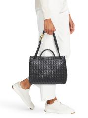 BOTTEGA VENETA★Andiamo Medium 2WAY ハンドル バッグ 関税込み Shop Bottega Veneta - Medium Andiamo Intrecciato Leather Top