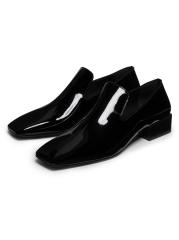Ferragamo 黒 パテントレザー ローファー 箱付き Ferragamo - カルメリータ・パテントレザー・ローファー を