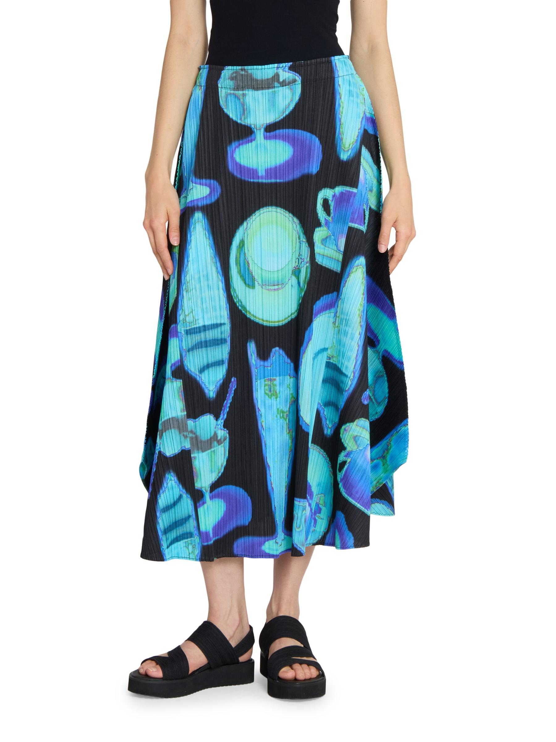PLEATS PLEASE サーマルフーズミディスカート Pleats Please Issey Miyake - サーマルフーズ・スカート を