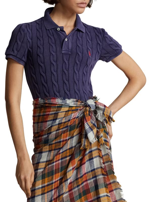 美品POLO RALPH LAURENラルフローレン ケーブルニット ポロシャツ ケーブルニット ポロシャツ （ポロシャツ）｜POLO RALPH LAUREN