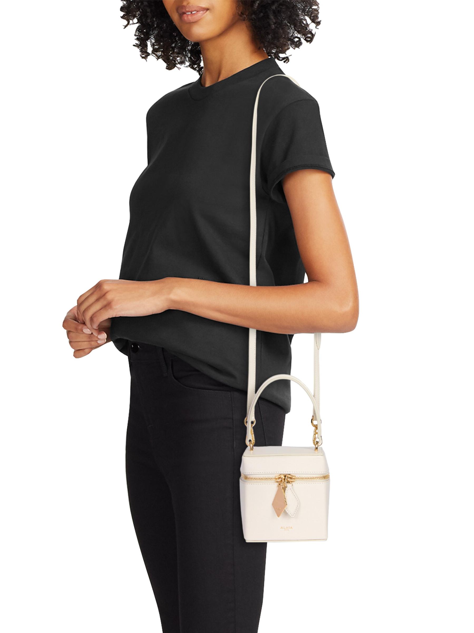 Shop Alaïa - Cube Leather Vanity Leather Case | Saks Fifth