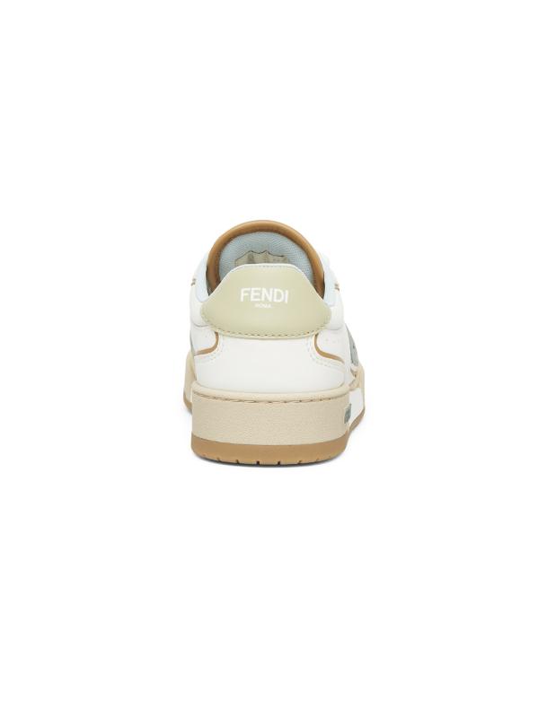 Fendi - マッチFFデニム＆スエード・ロートップ・スニーカー を