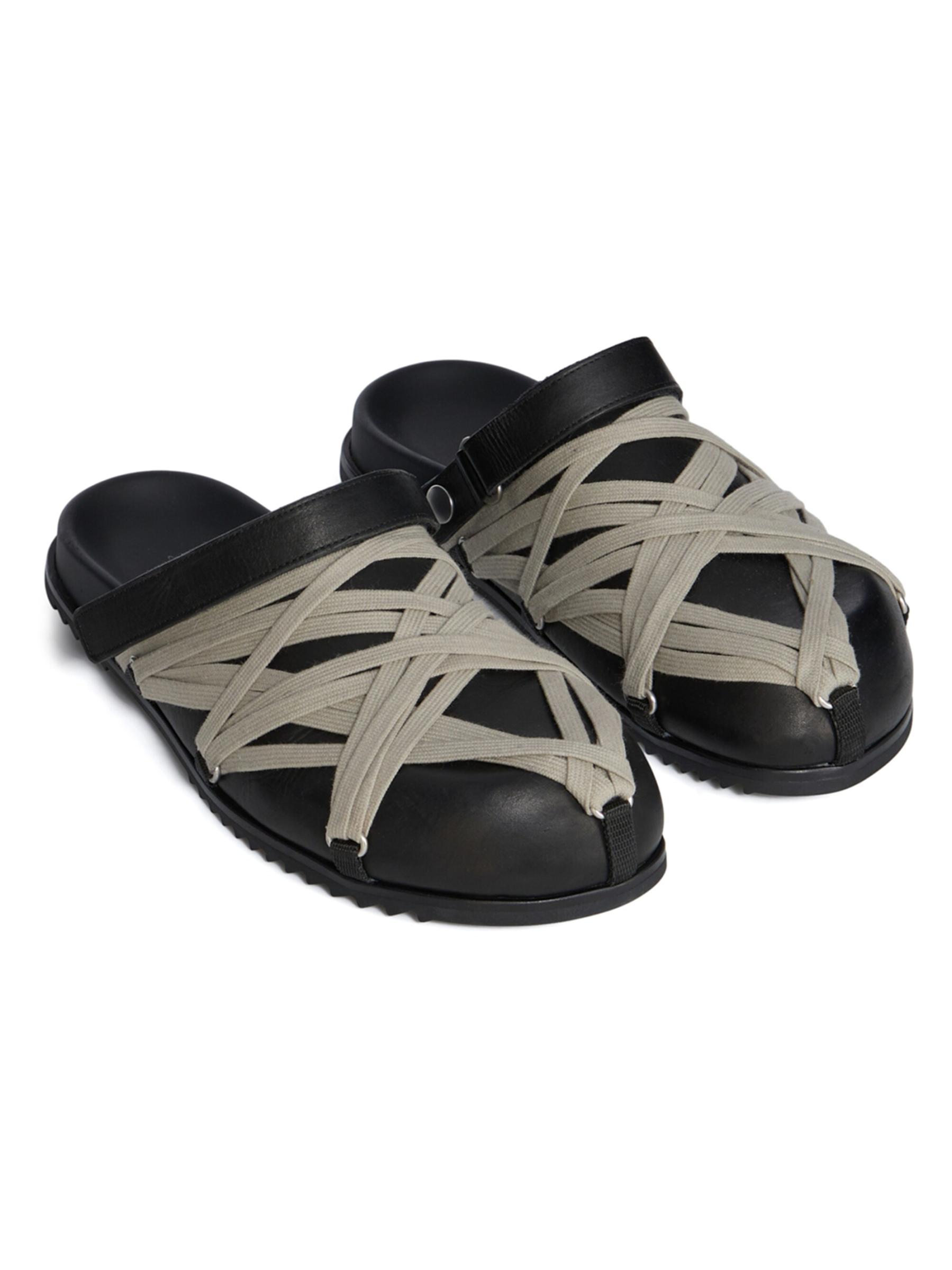 ●RICK OWENS●メガレース グラノーラレザーミュール Rick Owens - メガレス・グラノーラ・レザー・ミュール を