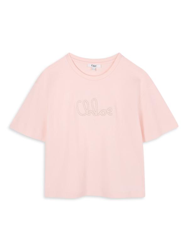 Chloé - ロゴ刺繍Tシャツ をオンライン購入 | Saks Fifth Avenue
