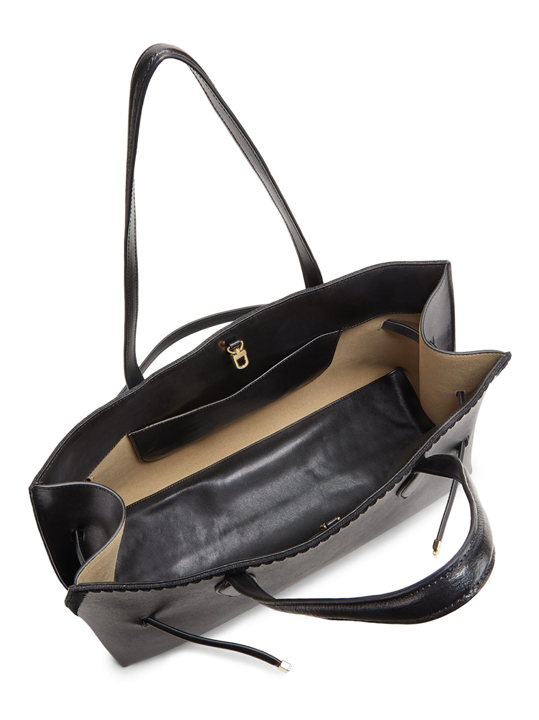 Lounge Belted Leather Tote Bag