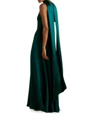 【海外限定】REISSドレス☆Green Fae Satin Cape Maxi Dress Shop Reiss - Fae Satin Cape Maxi Dress | Saks Fifth Avenue