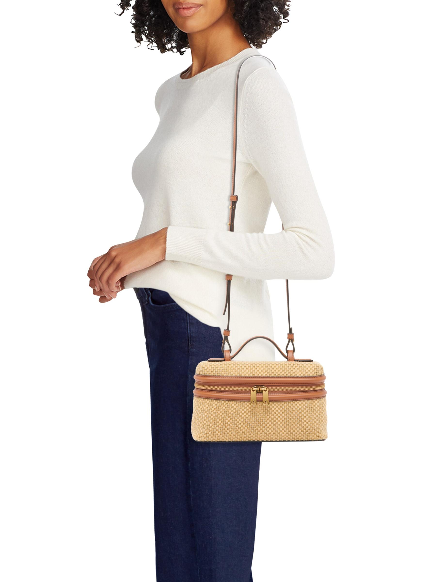 【関税込み】Bottega Veneta ベージュ Bang Bang バッグ Shop Bottega Veneta - Bang Bang Jute & Leather Vanity Bag
