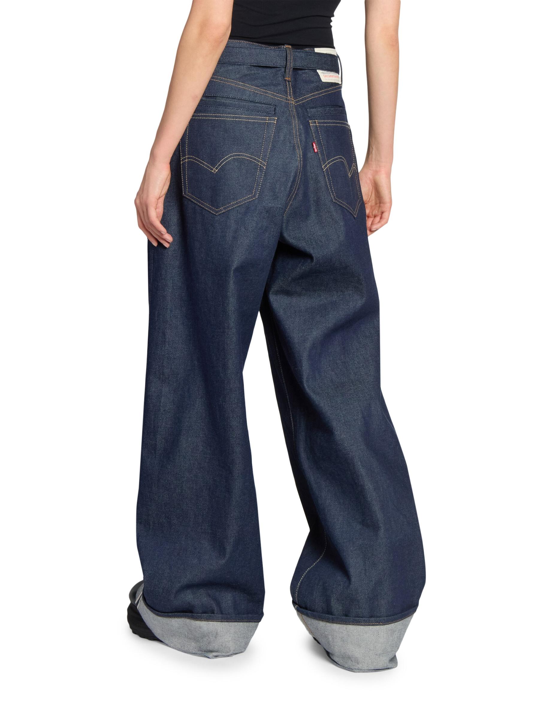 Shop Sacai - Levi's x Sacai Oversized Cuffed Jeans | Saks