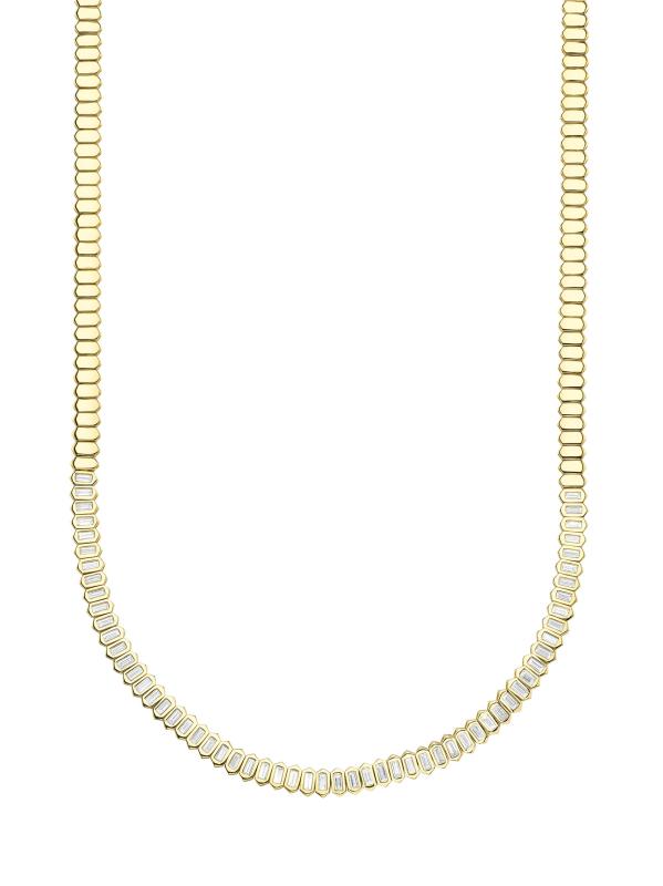 قلادة بيلي من الذهب الأصفر عيار 14 قيراط والألماس 3.01 TCW