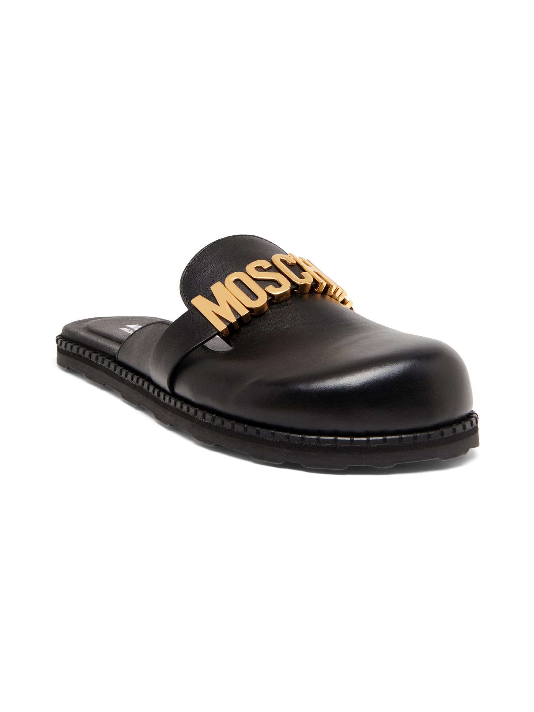 【Moschino】30mmレザーミュール Moschino - レザーミュール をオンライン購入 | Saks Fifth