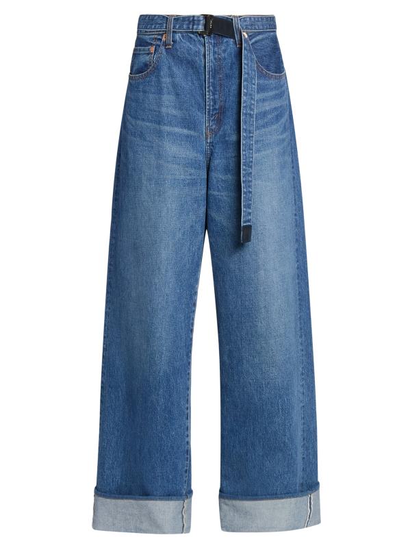 Shop Sacai - Levi's x Sacai Oversized Cuffed Jeans | Saks
