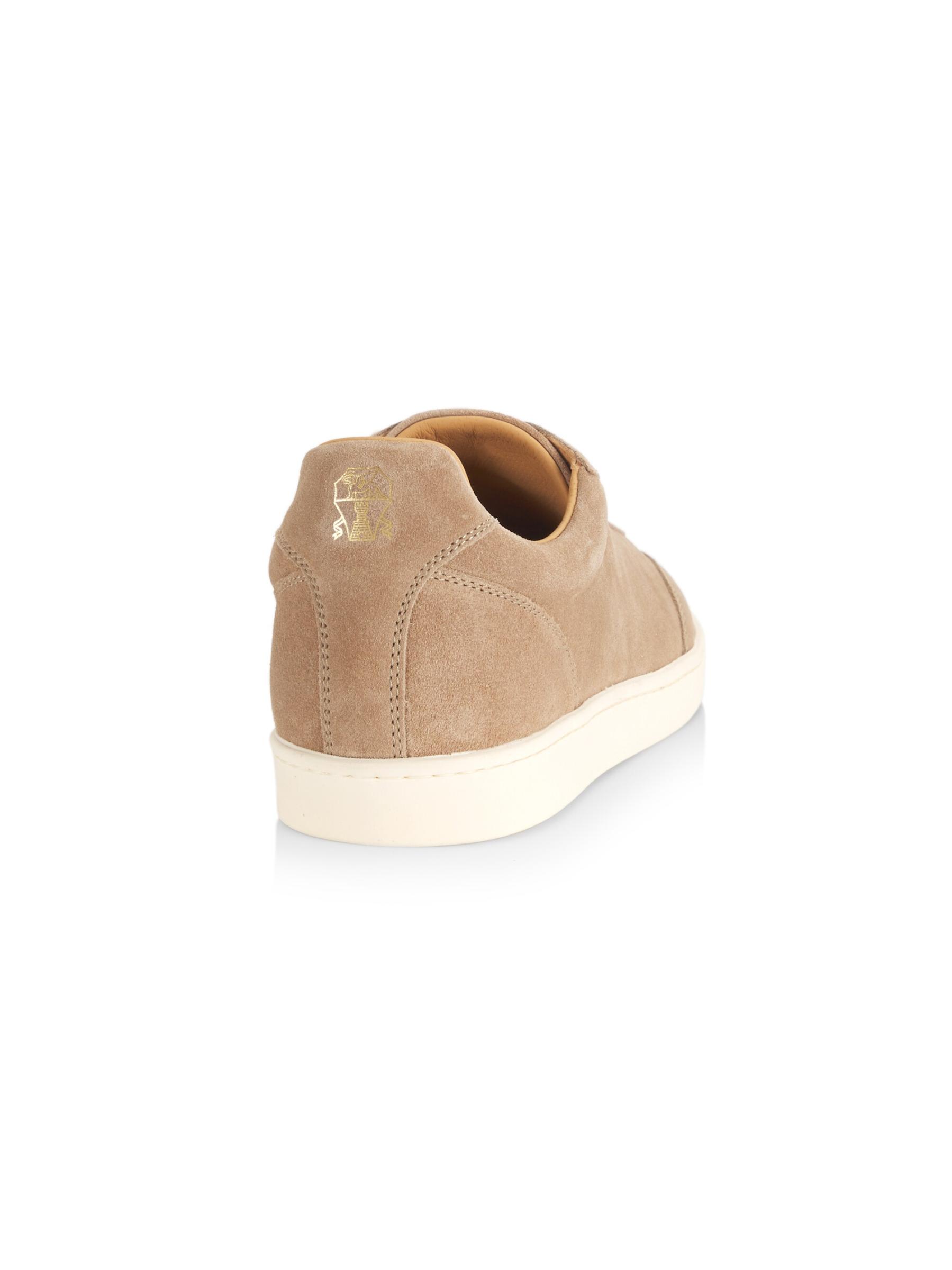 Brunello Cucinelli - スエードロートップスニーカー を